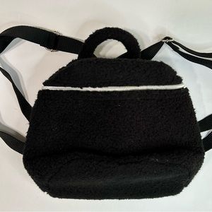 Vintage Gap Black Sherpa Mini Backpack